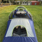 CAMPROS CP Tent 12-Person-Camping-Tents,3 Room Family Tents,Waterproof Windproof Family Tent with Top Rainfly,6 Large Mesh Windows,Double Layer,Easy Set Up, Portable with Carry Bag-20' x 9' x 72"(H)
