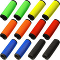 12 Pieces Neoprene Luggage Handle Wrap Grip Luggage Handle Wraps Solid Color Detachable Handle Covers Handle Identifier for Suitcase Travel Bag(6 Mixed Colors)