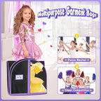 MISSLO Dance Garment Bags for Dancers with 4 Pockets Garment Bags for Dance Costumes 40" Cheer Uniform Garment Bag Hanging Kids Garment Bag for Recital, Competition, Travel, Storage, 3 Packs