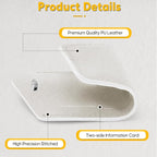 Travelambo Luggage Tags for Suitcases Faux Leather Privacy Protection 2 Pack Bag Tags Travel Accessories Essential, Cross White