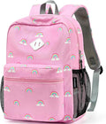 STEAMEDBUN Corduroy Kids Backpack for Girls 3-8, Girls Backpack for Elementary Kindergarten - Rainbow