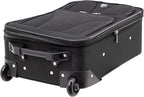 Travelers Club 3 Piece Bowman Luggage Set, Black Carry