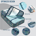 Veken 10 Set Packing Cubes for Travel Essential, Suitcase Organizer Bags in 4 Sizes, Carry-On Luggage Accessories with Large Laundry & Hanging Toiletry Bag, Must-Have for Airplane, Road Trip & Camping
