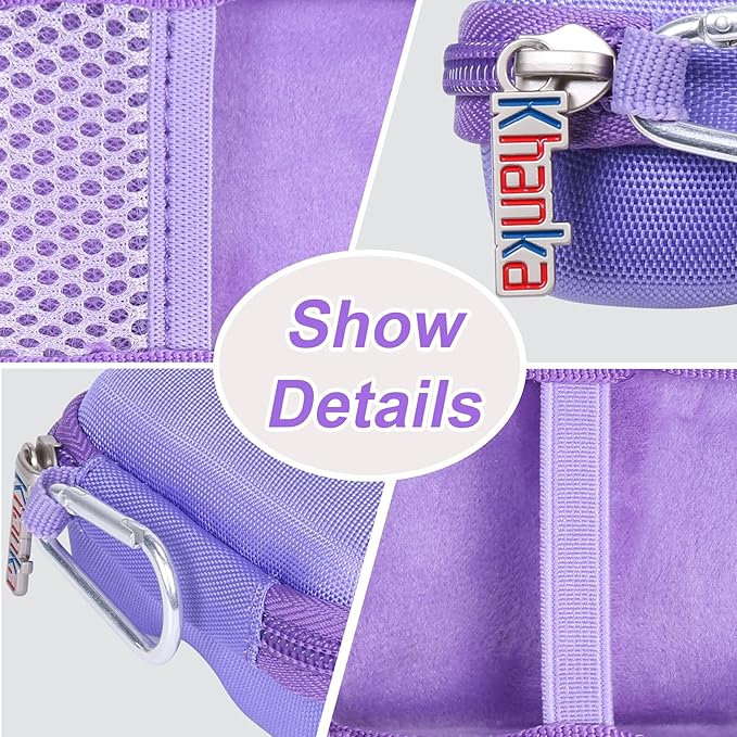 khanka Hard Travel Case Replacement with Anker 621 Nano Power Bank,5,000mAh Portable Charger,Case Only (Purple)