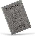 Vaccine Card Holder,Passport Cover (Gray)