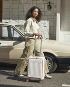LOVEVOOK Carry On Luggage 22x14x9 Airline Approved, Expandable Hard Shell Suitcase with Spinner Wheels, USB Charging Port & Front Pocket, PC Hardside Rolling Luggage with TSA Lock for Travel