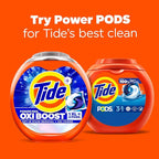 Tide PODS laundry detergent pacs, 3-in-1 Stain Remover, Odor Fighter, Color Protector, 42 Count, HE compatible, Original Scent