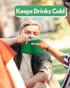 PartyPrints 200 Pack Emerald Blank Can Cooler Sleeves, Customizable Bulk Insulated Foam for Beer, Collapsible Plain Drink Holder, Cold Soda Insulator, 12oz Regular, 16oz Tall Cans