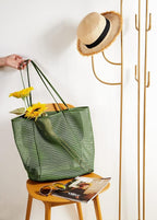 KALIDI Beach Nylon Mesh Tote Bag, Casual Tote Bag Hobo Women Foldable MAX 23L Shoulder Bag For Beach Picnic Vacation