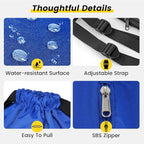 Vorspack Drawstring Backpack Water Resistant String Bag Sports Gym Sack with Side Pocket for Men Women