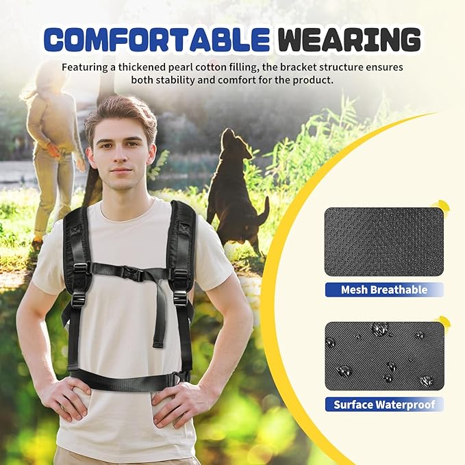 Dog Backpack Carrier, Legs Out Front Pet Carrier for Small Medium Dogs Cats up to 25lbs, Adjustable Breathable Hands-Free Puppy Carrier Backpack for Hiking, Cycling, Camping & Travel — S/M/L