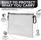 GOBAGS Air Production Multi‑Size Clear Zipper Pouch (4‑Pack) – Cable Organizer & Travel Gear Bag for Electronics, Camera Accessories, Tool Pouch & Small Tech Storage