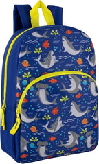 Trail maker 15 Inch Kids Backpacks for Boys & Girls | Preschool, Kindergarten, Elementary School Backpacks with Adjustable, Padded Straps (Seafaring Sharks)