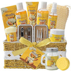 Mothers Day Gifts for Women, Bath & Body Gift Set, 20pcs Vanilla Honey Almond Scents Bath Gift Baskets Home Spa Gift, Bath Spa Kit For Women and Men, Spa Bath Gift Basket, Bath Kit Set, Spa Gifts