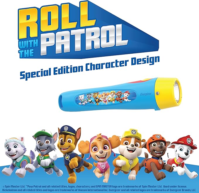 Energizer PAW Patrol Flashlights,Paw Patrol Toys for Boys and Girls,Great Lightweight LED Flashlights for Kids (Batteries Included),(Pack of 16)