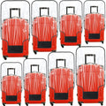 Reginary 8 Pieces Clear Luggage Cover PVC Waterproof Suitcase Cover Protector for Luggage Spinner Wheels Suitcase(20 Inches, 24 Inches, 28 Inches, 30 Inches)