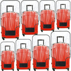 Reginary 8 Pieces Clear Luggage Cover PVC Waterproof Suitcase Cover Protector for Luggage Spinner Wheels Suitcase(20 Inches, 24 Inches, 28 Inches, 30 Inches)