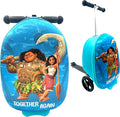 Fast Forward Moana 18" Ride-On Suitcase Scooter - Lightweight Carry-On Foldable Scooter Luggage
