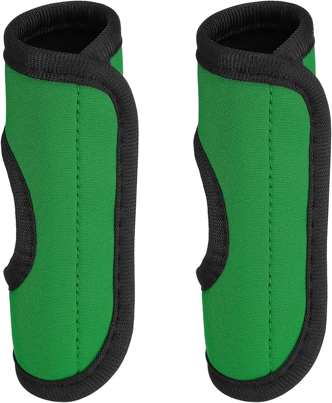PATIKIL Luggage Handle Wrap for Suitcase, 2 Pcs Bright Color Neoprene Comfort Soft Handle Covers Luggage Identifiers for Bag Suitcase Tags Wraps Travel Accessories, Dark Green