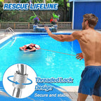 Water Floating Lifesaving Rope - Professional Throwing Pool Life Preserver Rope Line for Swimming Small Kayak Inflatable Boat