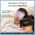 MyHalos® Sleep Mask – 3D Blackout Eye Mask for Women & Men, Side Sleepers, Zero Pressure Memory Foam Eyelash Friendly, Breathable,Award-Winning Sleep Aid for Travel (Lavender, 1 Count (Pack of 1))