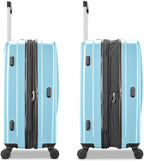 Samsonite Winfield 2 Hardside Expandable Luggage with Spinner Wheels, Ice Blue, Checked-Medium 24-Inch