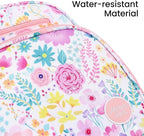 mibasies Toddler Backpack for Girls 2-4: Preschool Kindergarten Backpack - Cute Kids Backpacks for Girls - Flower Pink