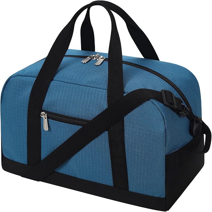 Apenze Small Gym Bag 14 inch lightweight Carry On Mini Duffel Bag for Travel Sport - Blue