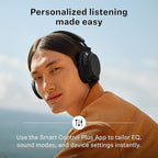Sennheiser ACCENTUM Wireless Bluetooth Headphones Noise Cancelling - Up to 50HR Playtime, Hybrid Noise Cancelling (ANC), All-Day Comfort, Bluetooth Over Ear Headphones for School, Traveling, Black