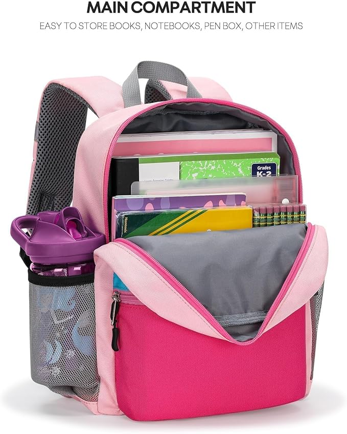 mibasies Toddler Backpack for Girls 2-4: Preschool Backpacks for Girls - Cute Kids Backpack