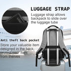 Volher Laptop Backpack,Business Travel Anti Theft Slim Durable Laptops Backpack,Water Resistant College Computer Bag for Women & Men Fits 15.6 Inch Laptop and Notebook - Grey