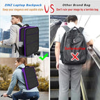 ZINZ Slim & Expandable Laptop Backpack 15 15.6 16 Inch Case, Water Resistant Travel Backpack Compatible with MacBook Pro/Neo 16" 15", Dell XPS 15 16 and Most 15" 15.6" 16" Notebooks，B01PU01