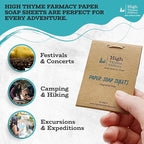 Travel Soap Sheets (150 Count, 3 Pack) – Portable Paper Soap for Travel, Camping, Hiking & Emergency Kits – Pocket Size Hand Soap Sheets, TSA Approved, Unscented