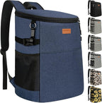 Camping Cooler Backpack 30 45 Cans, Soft Backpack Coolers Insulated Leak Proof Travel Cooler Bag Waterproof Lunch Picnic Beach Work Trip Thermal Bag Drink Beverage Beer Bag Cooler