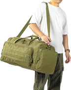 APRILBAY Super Quality 60L Large Duffel Travel Bag Luggage Foldable Bag Cargo Sport Gear Equipment Skiing Hardware Bag Heavy Duty& Durable(Dark Green)
