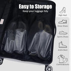 Gloppie Shoe Bags for Travel, Shoe Storage Bag with Drawstring, Packing Organizer for Sneakers, Gym, Luggage, Closet, Weekender Overnight Travel Essentials