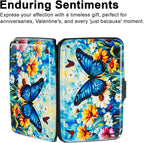 Credit Card Holder Small RFID Blocking Wallet Business Metal Slim Mini Aluminum Hard Case for Women Men