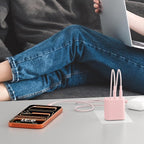 Fast Charger for 15 16 17 Pro Max, 10FT Nylon Braided USB C to C Charging Cable Cord & 20W Dual Port USB C Fast Charger Block for Phone 17 16 15 Pro Max/17 16 15/15 Plus,Air, Android Phone-Pink