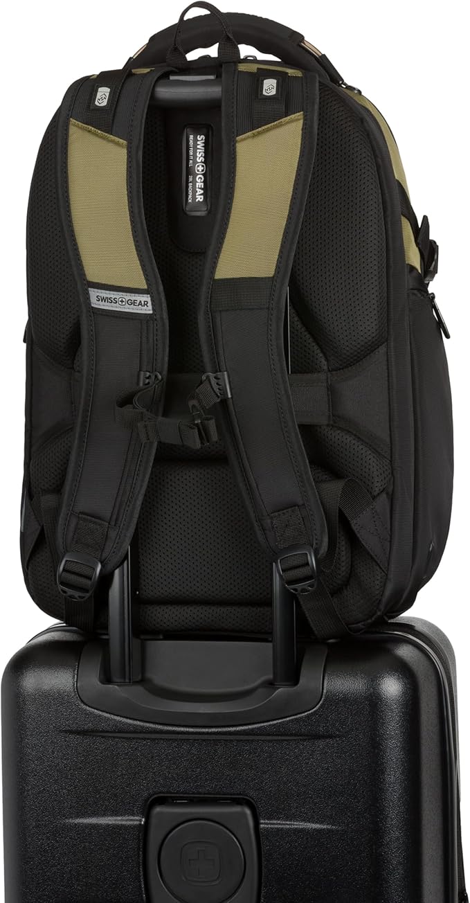 SwissGear Endure ScanSmart Laptop Backpack – TSA Approved Tech Backpack – Fits Most 17" Laptop – Multiple Organizer Pockets – Olive