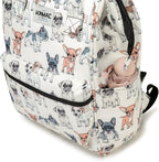 Kinmac Wide Open Style Laptop Backpack College Travel Outdoor Backpack For Laptop Up to 15.6 Inch (Dog)