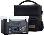 LunchEAZE XL Cordless Heated & Electric Lunch Box – Battery-Powered, 6-Cup Capacity, 220°F, Automatic Scheduled Heating, Insulated Bag for Hot Meals Anywhere