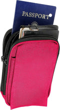 StrapPack Two Zipper Clip-On Pouch - Travel Wallet, Backpack Pouch, Passport Holder