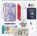 Fintie Family Passport Holder Wallet, RFID Blocking Travel Document Organizer Clutch Bag Credit Cards Case Cover for Women Men