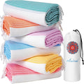 6 Packs Turkish Beach Towels Oversized Swim Towel Set Bulk Quick Dry Bath Pool SandFree Extra Large Xl Big Blanket Adult Travel Essentials Cruise Accessories Must Have Clearance Vacation Stuff