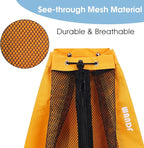 WANDF Swim Bag Mesh Drawstring Backpack Beach Backpack for Swimming, Gym, and Workout Gear
