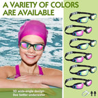 Flutesan 6 Pack Swim Goggles for Adult Anti Fog Swimming Glasses with Ear Plugs Nose Clip No Leaking Full Protection Goggles
