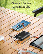 VIYISI Portable Charger 20000mAh 30W Fast Charging, Power Bank with Built-in Cables & LED Display, USB C Battery Pack for iPhone 16/15/14/13, Samsung, iPad and Android Phones, Ideal for Travel -Black