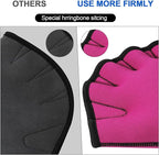 TAGVO Aquatic Gloves for Helping Upper Body Resistance, Webbed Swim Gloves Well Stitching, No Fading, Sizes for Men Women Adult Children Aquatic Fitness Water Resistance Training
