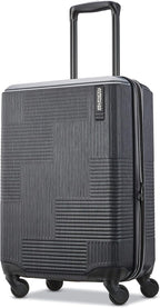 American Tourister Stratum XLT Expandable Hardside Luggage with Spinner Wheels, Jet Black, Carry-On 21-Inch