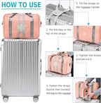 Travelkin Luggage Straps - Bungees for Suitcases, Add a Bag, Travel Bag Bungee Belt for Luggage Carry On (Grey 2 Pack)